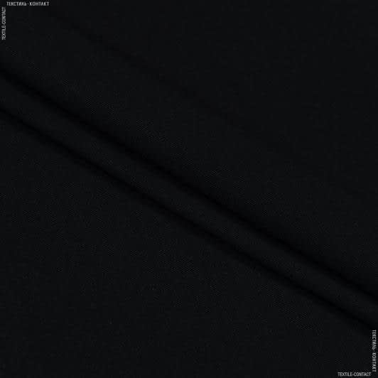 Ткани для блузок - Плательный твил черный