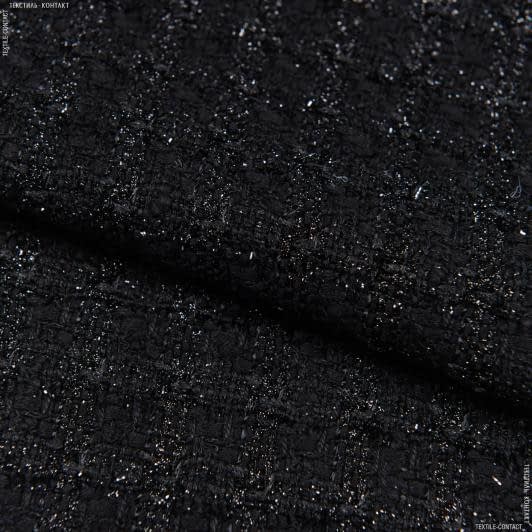 Тканини віскоза, полівіскоза - Костюмна Шанель чорний