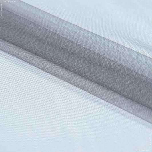 Тканини весільна тканина - Мікросітка Енжел сіро-сиза