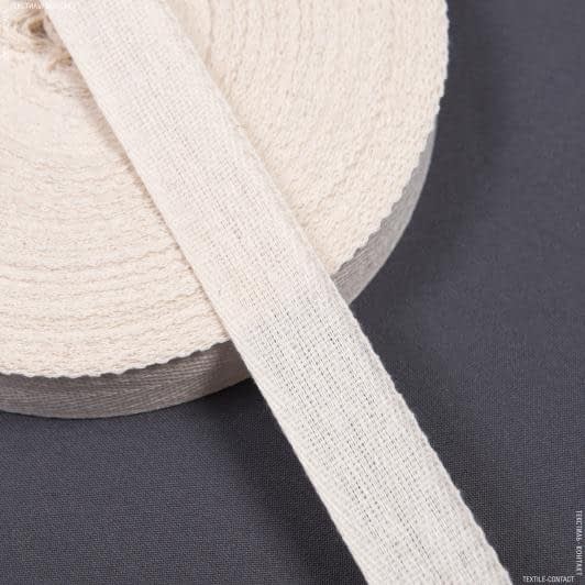 Ткани тесьма - Декоративная киперная лента суровая 25 мм