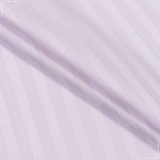 Ткани сатин - Сатин светло лавандовый полоса 1 см