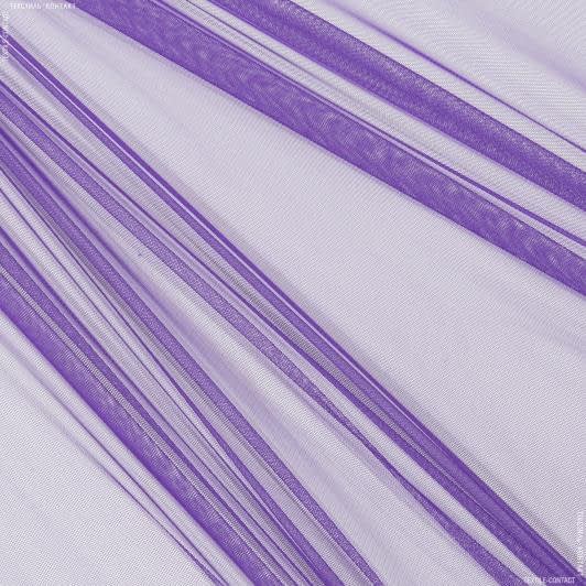 Тканини гардинні тканини - Тюль сітка міні Грек   фіалка