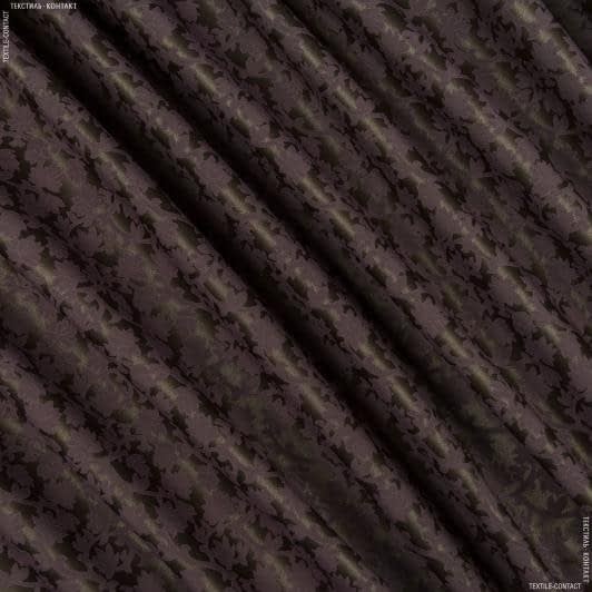 Тканини портьєрні тканини - Тканина для скатертин Темза коричнева