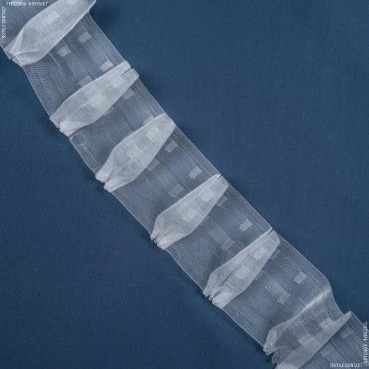 Ткани фурнитура для декора - Тесьма шторная Рюмочки прозрачная КС-1:2.5 100мм±0.5мм/100м