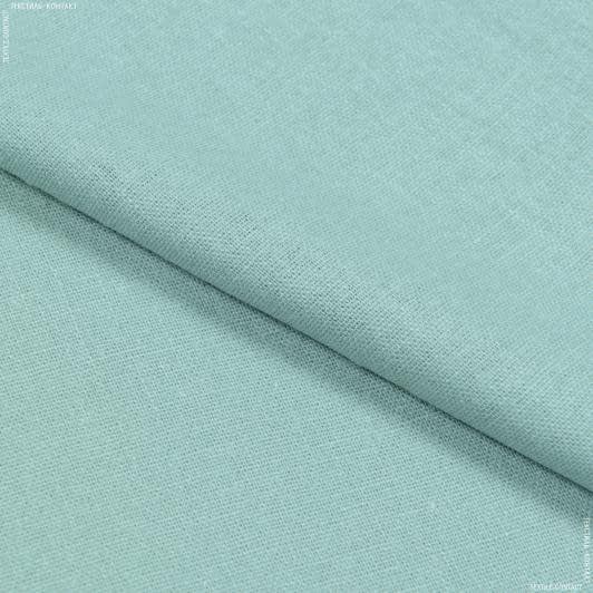 Тканини портьєрні тканини - Декоративний Льон / LAINEN колір св. бірюза