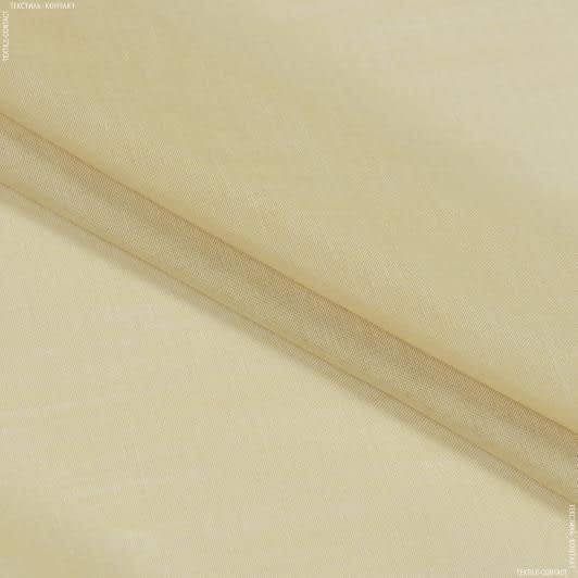 Тканини віскоза, полівіскоза - Тюль батист Ексен солом'яно-жовтий з обважнювачем