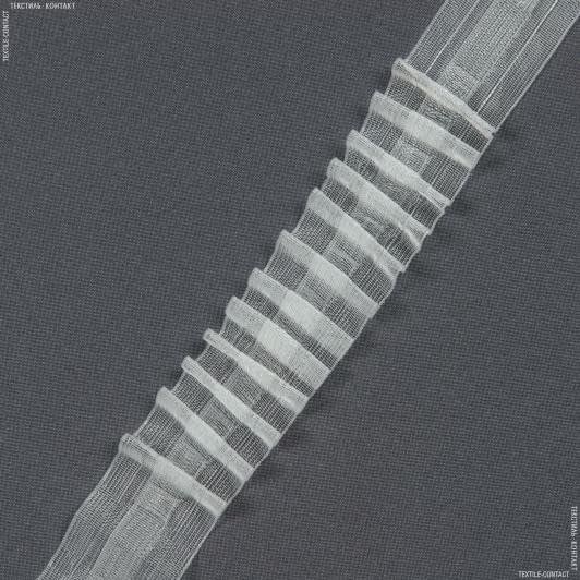 Тканини фурнітура для декора - Тасьма шторна Рівномірна прозора КС 1:2.5  40мм±0.5мм /100м