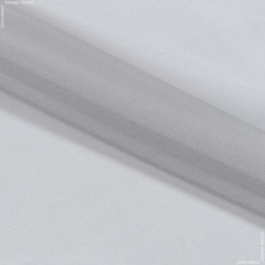 Ткани ненатуральные ткани - Тюль батист-органза-сетка серый