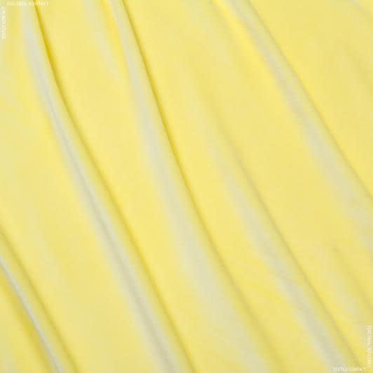 Ткани плюш - Микроплюш костюмный  желтый