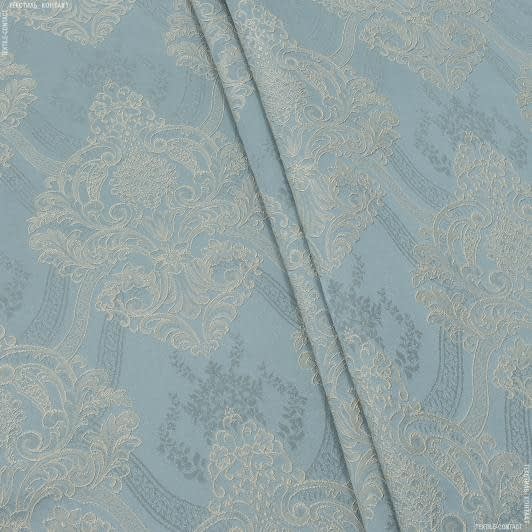 Ткани портьерные ткани - Декоративная ткань жаккард Алабама/ALABAMA вензель бежевый