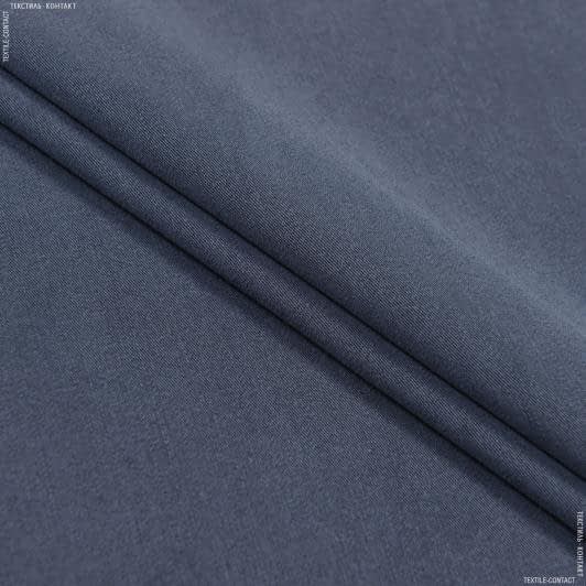 Ткани для костюмов - Плательно-костюмная Бутон тенсел синяя