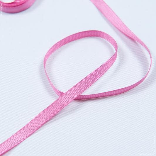 Тканини фурнітура для декора - Репсова стрічка Грогрен /GROGREN темно рожева 5 мм