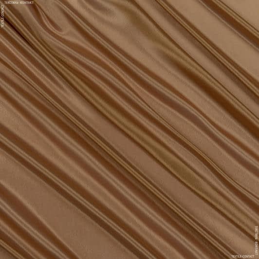 Ткани для платков и бандан - Шелк искусстенный светло-коричневый