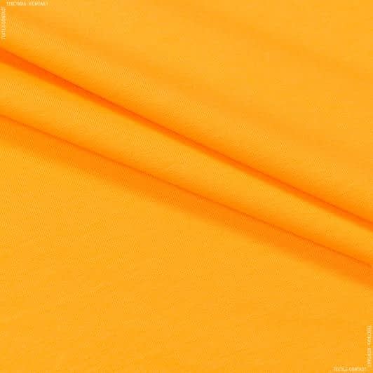 Тканини футер - Футер-стрейч двохнитка жовтий