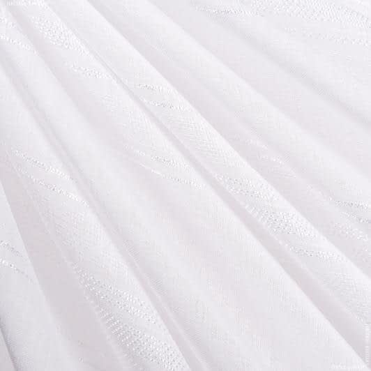 Ткани кисея - Тюль кисея алсу полоса белый