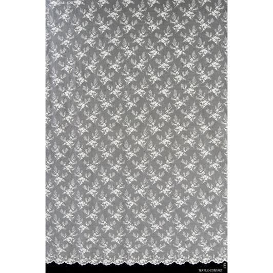 Тканини гардинні тканини - Гардинне полотно /гіпюр Дрібні квіти крем