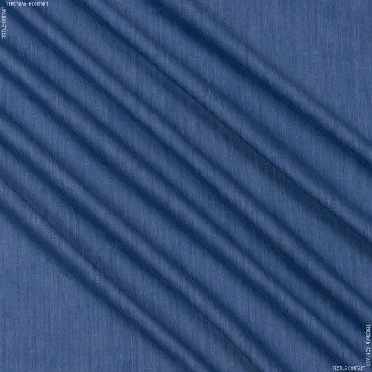 Ткани для брюк - Джинс вареный синий