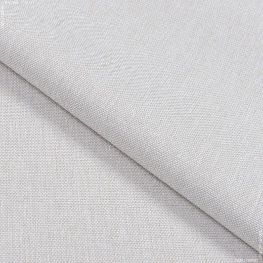 Ткани для перетяжки мебели - Декоративная ткань рогожка Регина меланж бежево-молочный