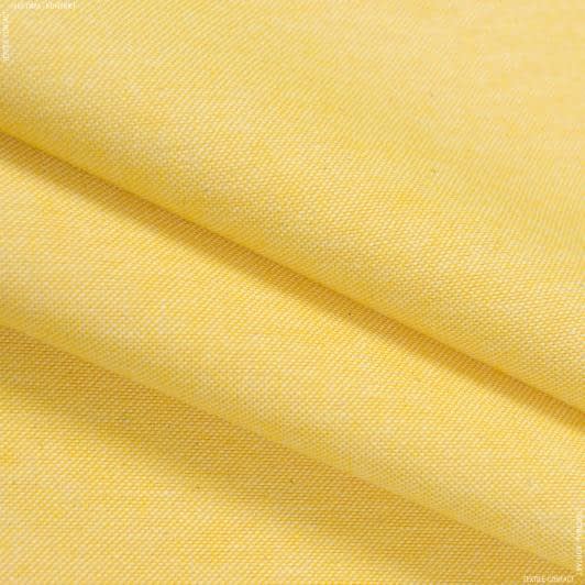 Ткани портьерные ткани - Декоративная ткань Нова  меланж св.желтая