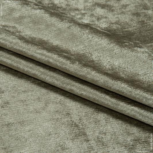 Ткани для декоративных подушек - Шенилл Лаурен цвет оливка