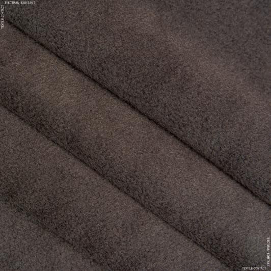 Ткани для подкладки - Флис подкладочный коричневый