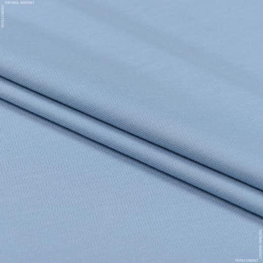 Тканини для блузок - Трикотаж Bella двосторонній сіро-блакитний