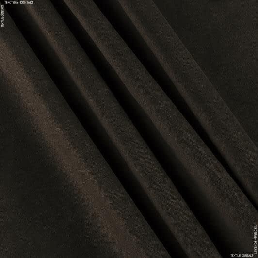 Ткани портьерные ткани - Велюр Миллениум т.коричневый