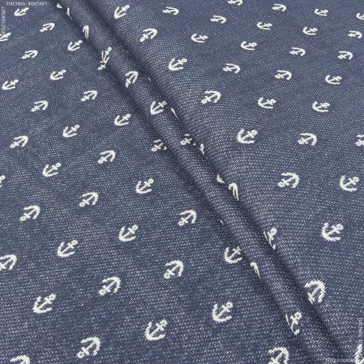 Ткани для пиджаков - Гобелен морская тематика/ якоря