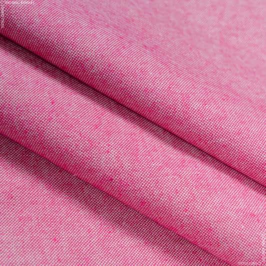 Тканини портьєрні тканини - Декоративна тканина Нова меланж колір фуксія