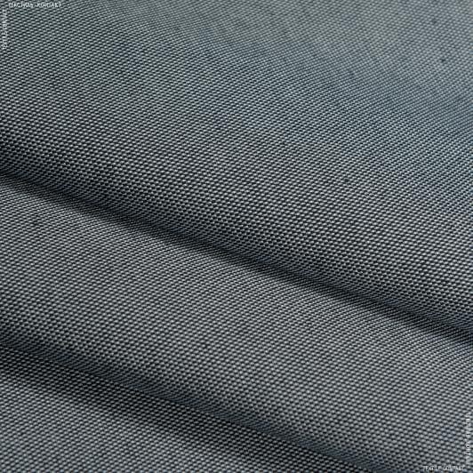 Тканини портьєрні тканини - Декоративна тканина панама Песко меланж чорний/молочний