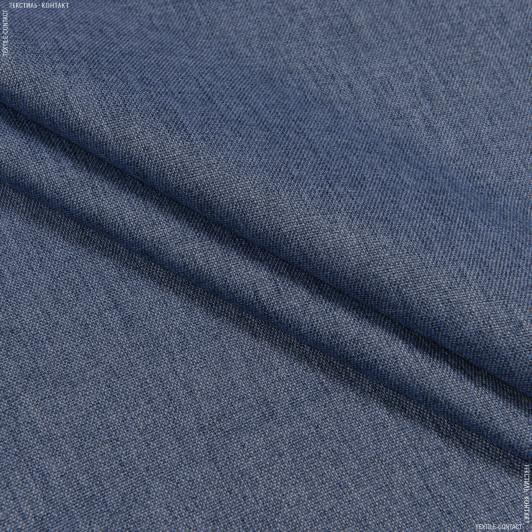 Тканини портьєрні тканини - Блекаут меланж / BLACKOUT колір  волошка