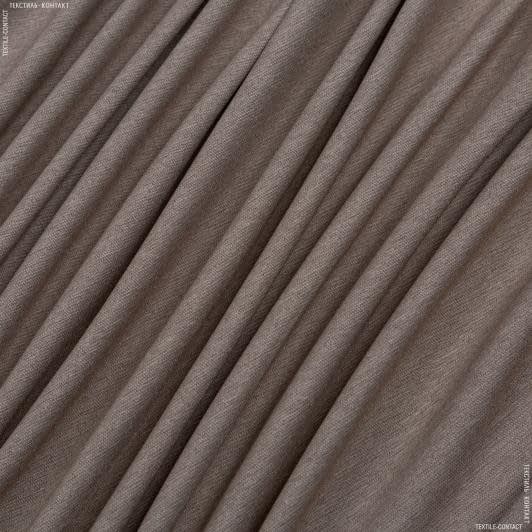 Ткани рогожка - Декоративная микророгожка Дорис коричневая