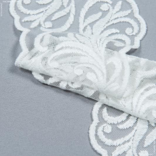 Тканини всі тканини - Декоративне мереживо Ленора колір молочний 16 см