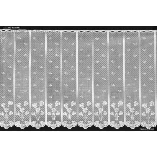 Ткани гардинное полотно (гипюр) - Гардинное полотно фиранка роза