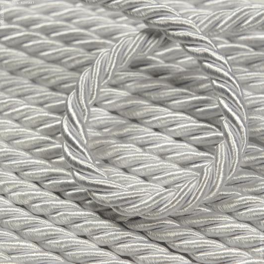 Ткани шнур декоративный - Шнур Глянцевый белый d=8 мм