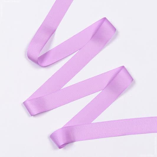Тканини фурнітура для декора - Репсова стрічка Грогрен колір цвет мальва 30 мм