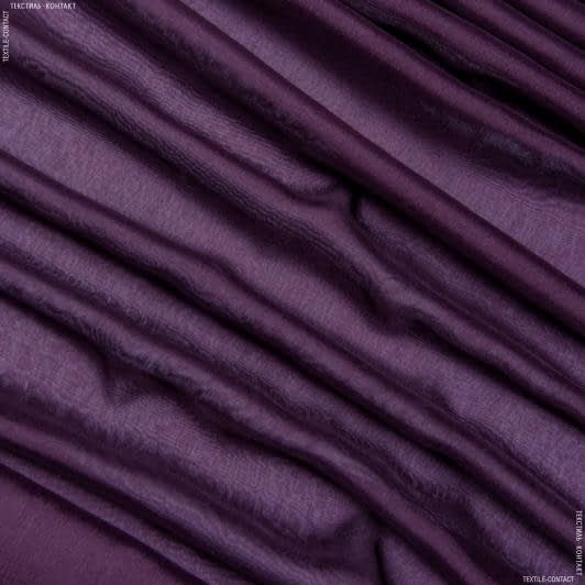 Ткани для платков и бандан - Шифон-шелк натуральный баклажан