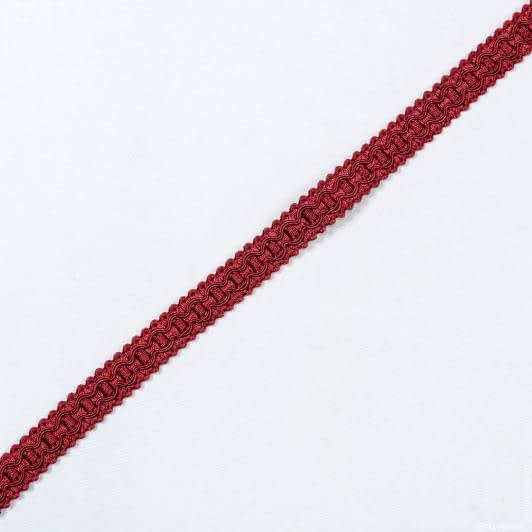 Тканини для декору - Тасьма Бріджит широка колір бордо 15 мм
