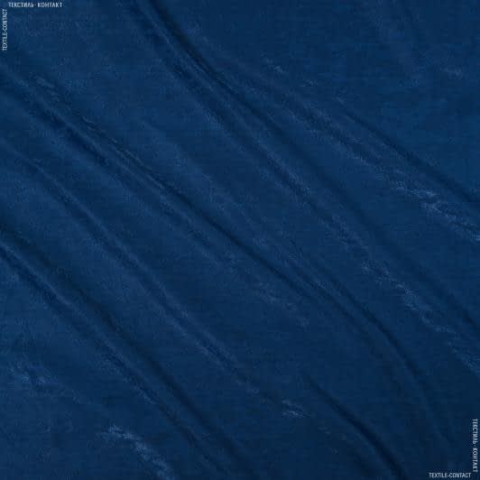 Ткани для декоративных подушек - Чин-чила софт/SOFT  мрамор т. синий