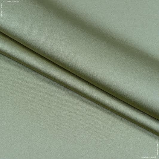 Тканини для штор - Декоративний атлас дволицьовий Хюррем колір фісташковий