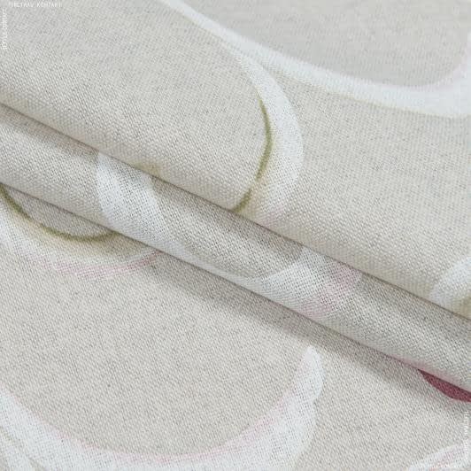 Ткани хлопок смесовой - Декоративная ткань Завиток фрезово-оливковый