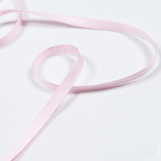 Тканини тасьма - Репсова стрічка Грогрен /GROGREN рожева 7 мм