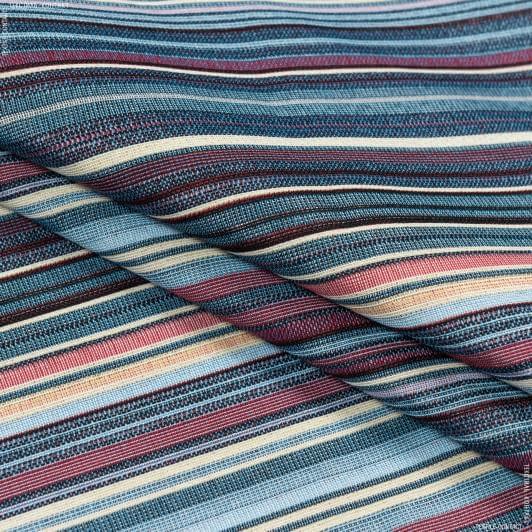 Ткани для декоративных подушек - Декор-гобелен  полоса расол/rasol  синий красн.беж