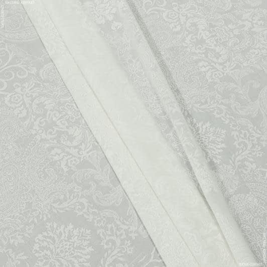 Ткани свадебная ткань - Тюль кисея Вивиен молочная с утяжелителем