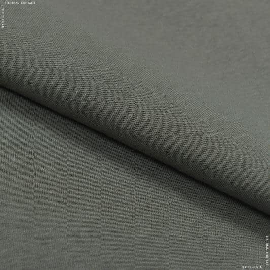 Тканини трикотаж - Футер 3-нитка з начісом оливковий