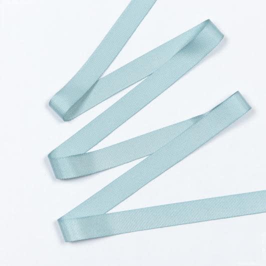 Тканини всі тканини - Репсова стрічка Грогрен колір блакитна лазурь 21 мм