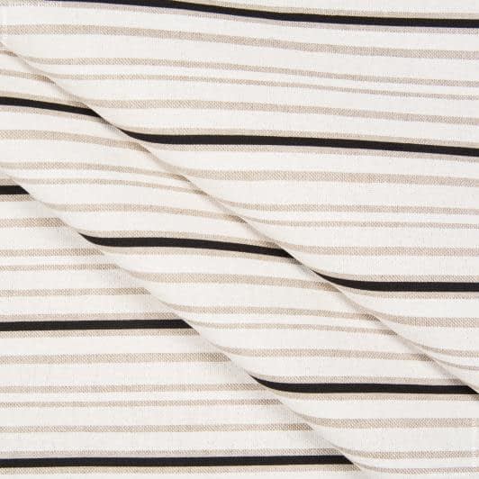 Ткани портьерные ткани - Декоративная ткань Колда полоса т.серая