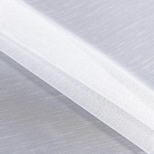Тканини всі тканини - Тюль сітка Кетен біла прозора з обважнювачем