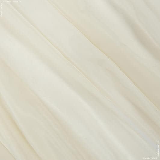 Ткани гардинные ткани - Тюль Вуаль-шелк цвет топленое молоко с утяжелителем