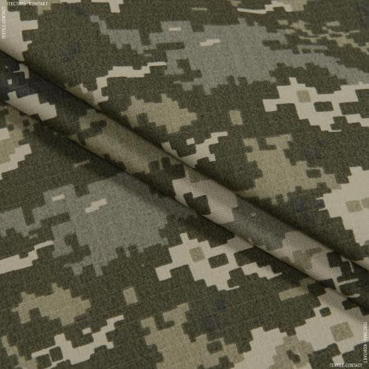 Тканини для військової форми - Ріп-стоп 340-4-ТКЧ  камуфльована піксель